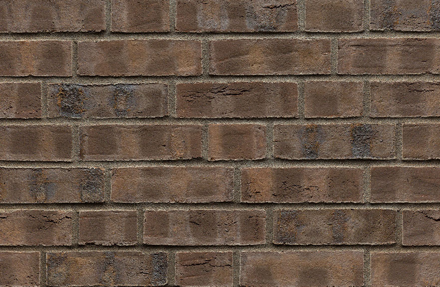 Manufacta® Leeds Kohlebrand ABC кирпич клинкерный, fuga-2