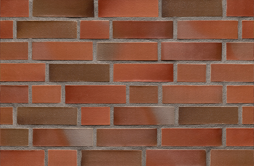 Bremen rot eisen bunt glatt 4754, fuga -2, ABC клинкерный кирпич