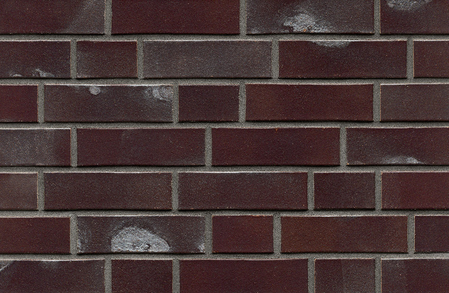 Leipzig aubergine Kohlebrand ABC кирпич клинкерный, fuga-4
