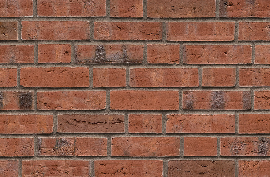 Manufacta® Westfalen rot Kohlebrand ABC кирпич клинкерный, fuga-2