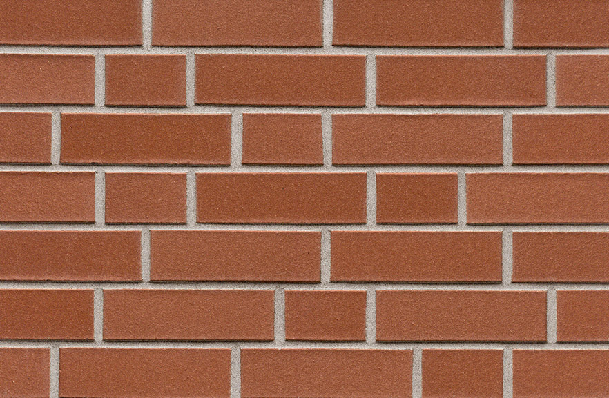 Münsterland rot-nuanciert glatt ABC кирпич клинкерный, fuga-2