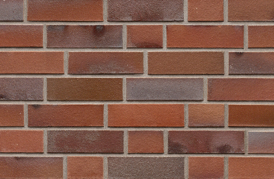 Oldenburg rot-bunt Kohlebrand glatt ABC кирпич клинкерный, fuga-1