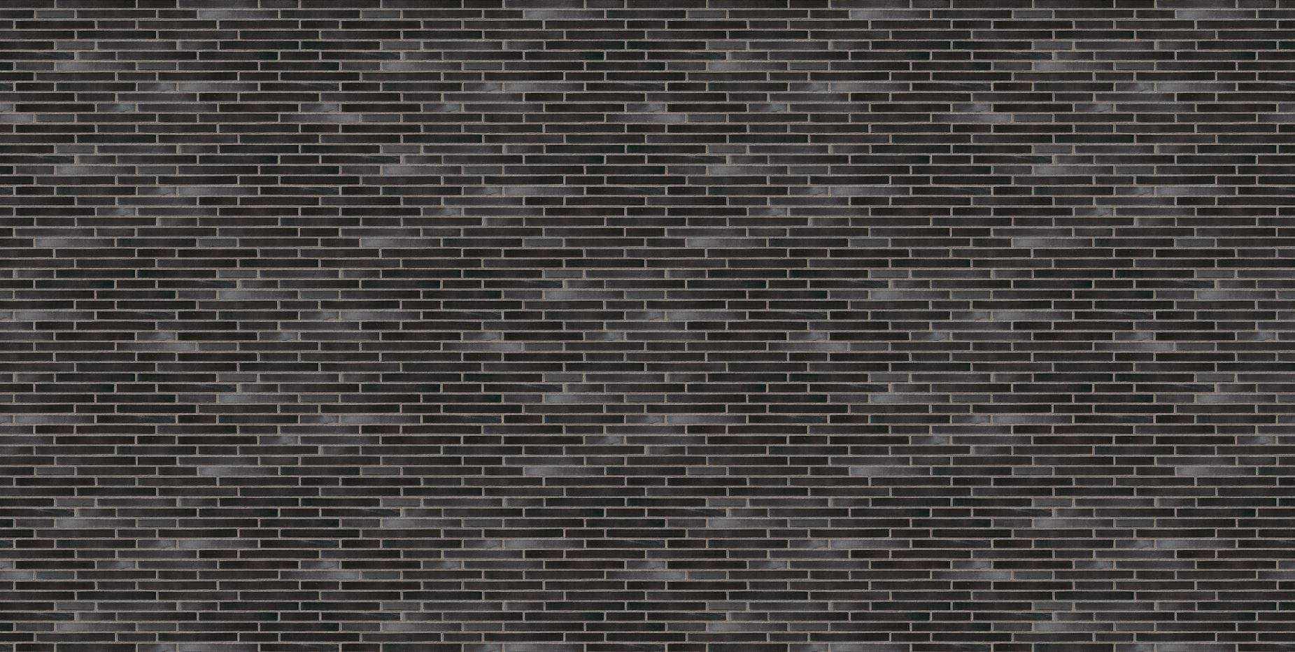 Hamburg schwarz-blau-bunt glatt-2 1002 LF 490x52 мм, ABC кирпич ригельный клинкерный Langformat