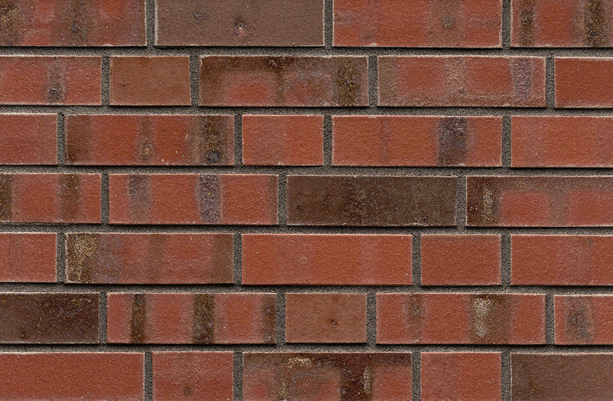 Baltrum rot-bunt Schmolz mit Kohlebrand ABC кирпич клинкерный, fuga-3