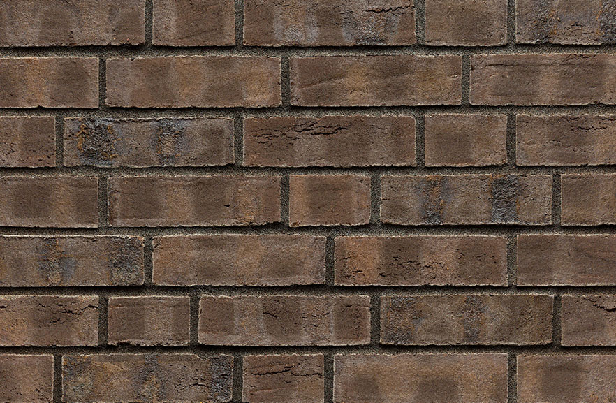 Manufacta® Leeds Kohlebrand ABC кирпич клинкерный, fuga-1