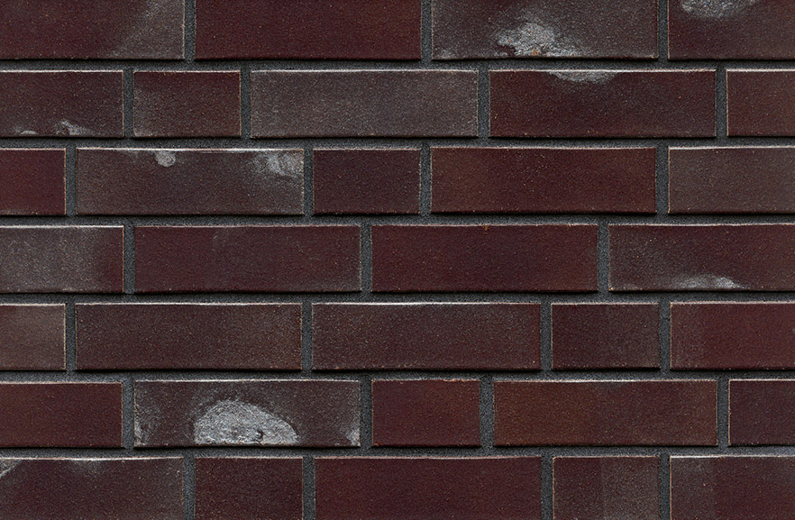 Leipzig aubergine Kohlebrand ABC кирпич клинкерный, fuga-2