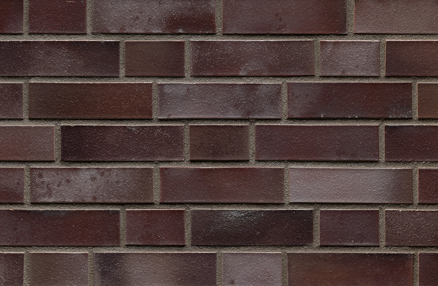 Weimar aubergine Kohlebrand glatt  ABC кирпич клинкерный, fuga-2