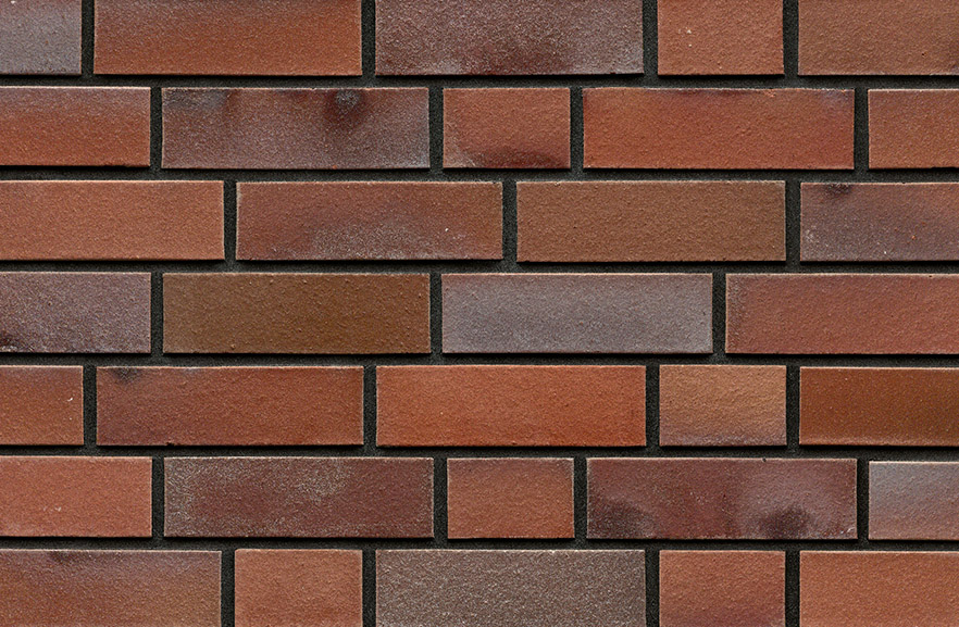 Oldenburg rot-bunt Kohlebrand glatt ABC кирпич клинкерный, fuga-3