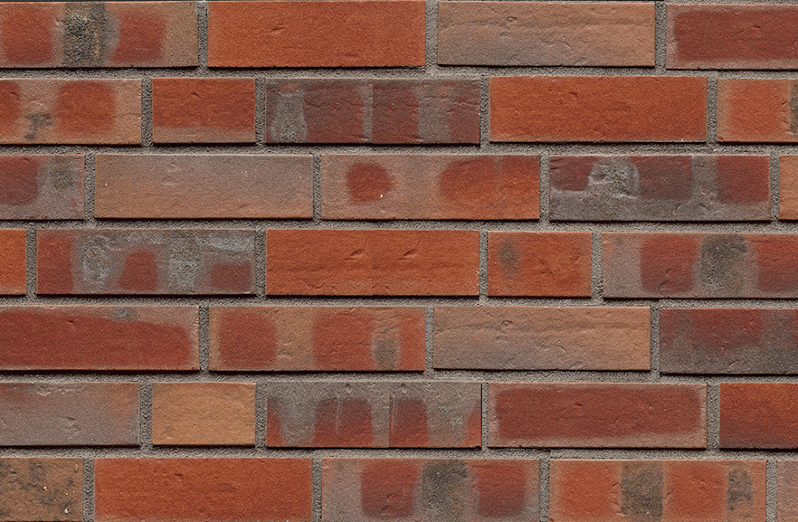 Emden rot-bunt Kohlebrand genarbt-besandet ABC кирпич клинкерный, fuga-1