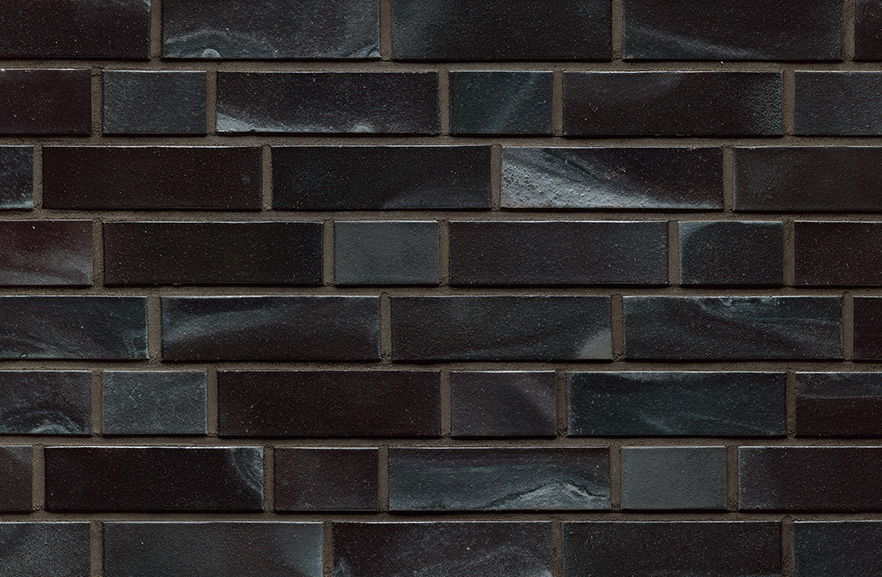 Hamburg schwarz-blau-bunt Kohlebrand glatt ABC кирпич клинкерный, fuga-3