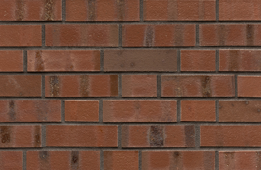 Büsum braun-bunt Schmolz Kohlebrand glatt ABC кирпич клинкерный, fuga-2