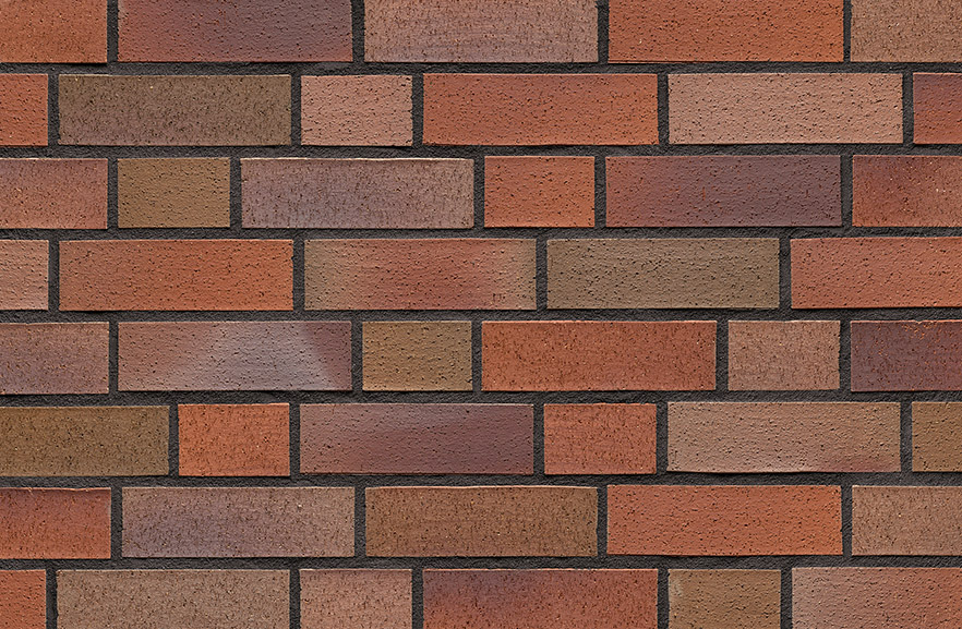 Bevergern bläulich-bunt geschält ABC кирпич клинкерный, fuga-2