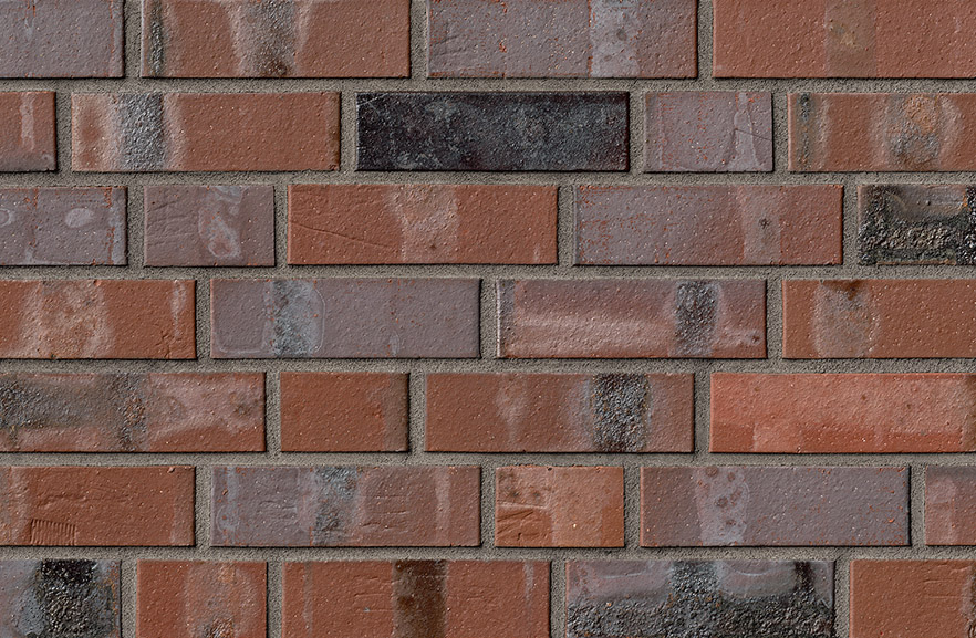 Holstein braun-blau Kohlebrand ABC кирпич клинкерный, fuga-3