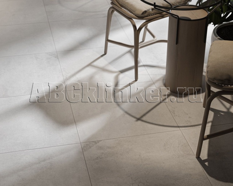 Pure Art Grey Gres 595х595х20 мм тротуарная плитка крупноформатная, керамогранитная Paradyz