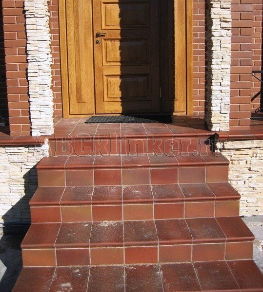 Natural Nordkap 300x240x12 мм, ABC ступень плоская с насечками противоскользящая, клинкерная