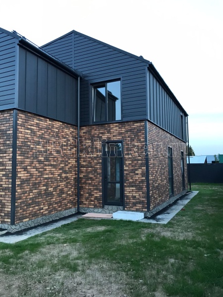 Retro Brick Curry фасадная термопанель из пенополиуретана ППУ 65 мм