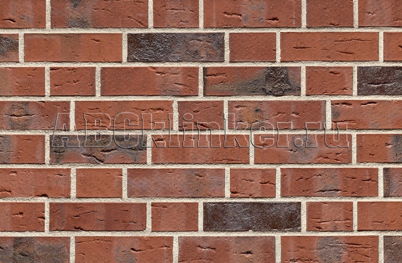 100858 Grafschafter rot Kohlebrand, NF 240x115x71 мм, ABC кирпич клинкерный облицовочный