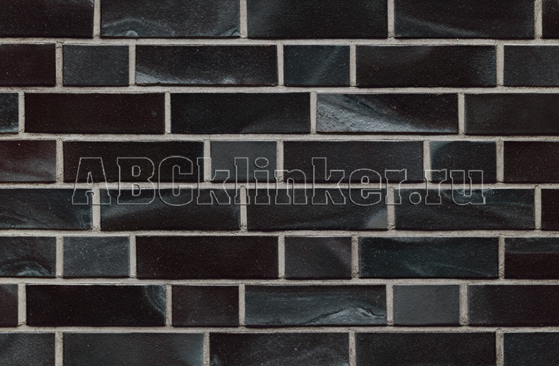 108954 Hamburg schwarz-blau-bunt Kohlebrand glatt, NF 240x115x71 мм, ABC кирпич клинкерный облицовочный