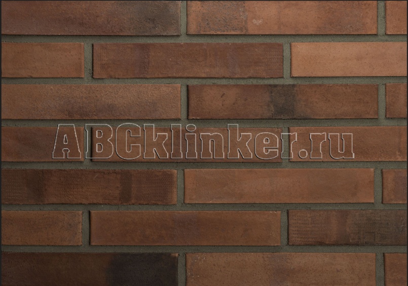 Brick Rimxen 393, коричневый терракот 284*51*15 мм, фасадная плитка под клинкерный кирпич