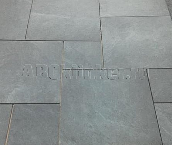 Silverblue Slate Grafit 595х595х20 мм тротуарная плитка крупноформатная, керамогранитная Paradyz