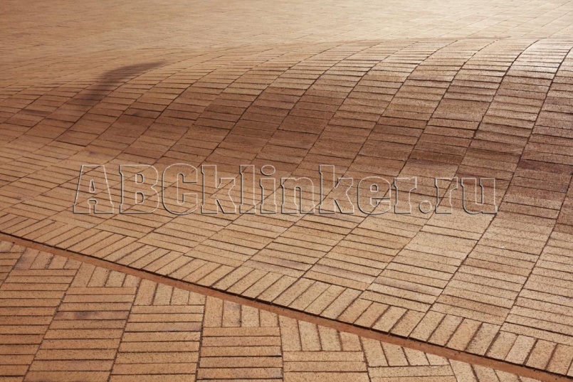 Kopenhagen gelb-Kohlebrand 292x71x71 мм, ABC Клинкерная тротуарная плитка - брусчатка