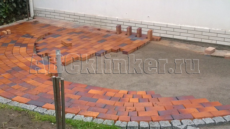 Herbstlaub-geflammt 200x100x22 мм, ABC Клинкерная тротуарная плитка - брусчатка (Хербстлауб-гефламмт)