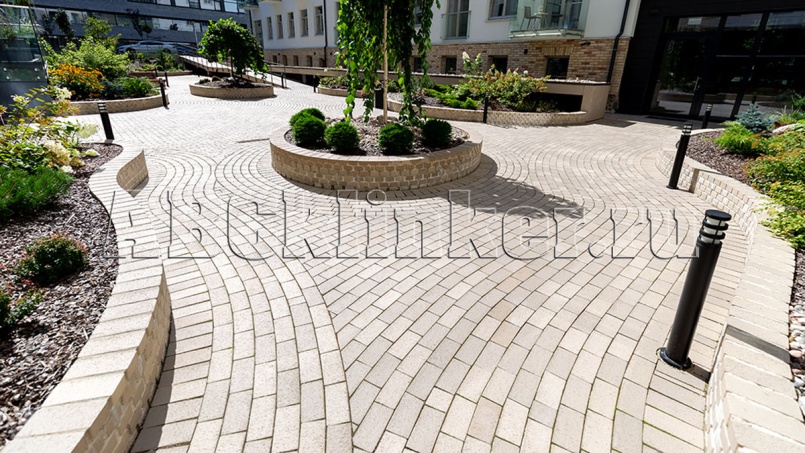 Colima beige-grau 200x100x52 мм, ABC Клинкерная тротуарная плитка - брусчатка