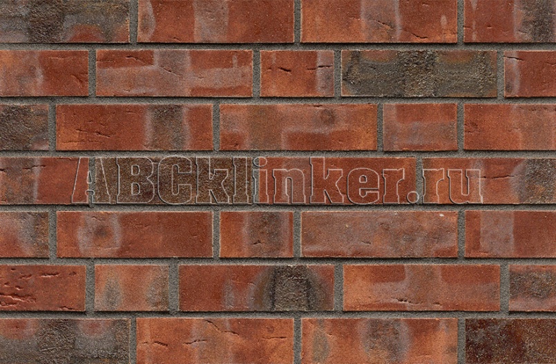 101876 Wittenburg Kohlebrand mit Sinterschmolz wasserstrich, NF 240x115x71 мм, ABC кирпич клинкерный облицовочный