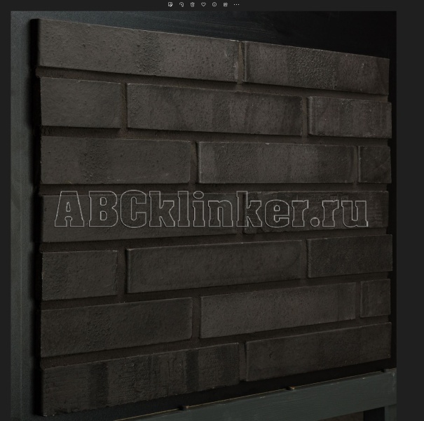 Brick Rimxen 650, антрацит 284*51*15 мм, фасадная плитка под клинкерный кирпич