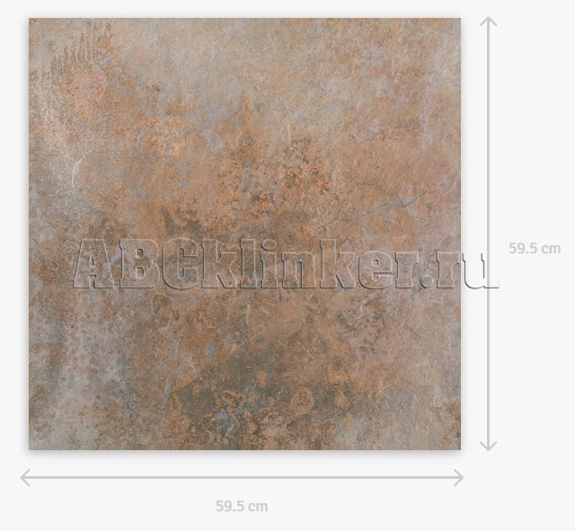 Burlington Rust Struktura 595х595х20 мм тротуарная плитка крупноформатная, керамогранитная Paradyz