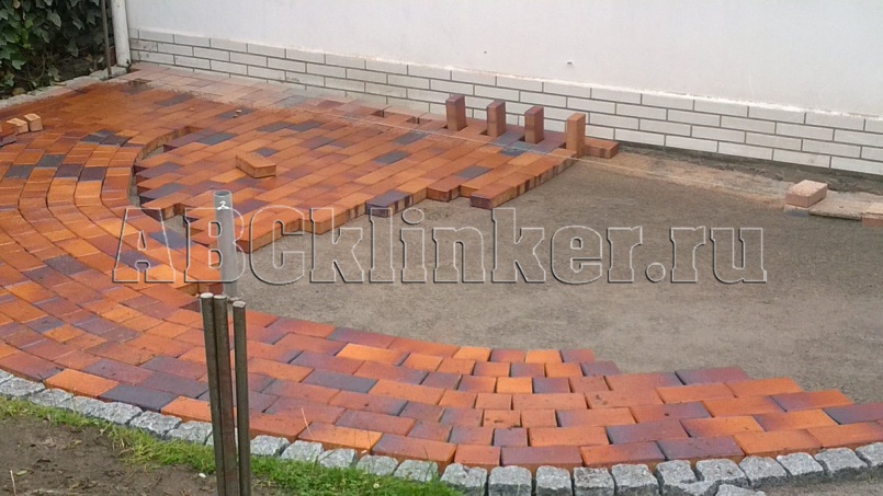 Herbstlaub-geflammt 200x100x18 мм, ABC Клинкерная тротуарная плитка - брусчатка (Хербстлауб-гефламмт)