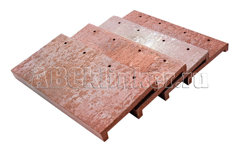 NORDIC 10 Rostrot 400x175x30x14, ABC Клинкерная плитка для Фасада и Кровли, Вент Фасад
