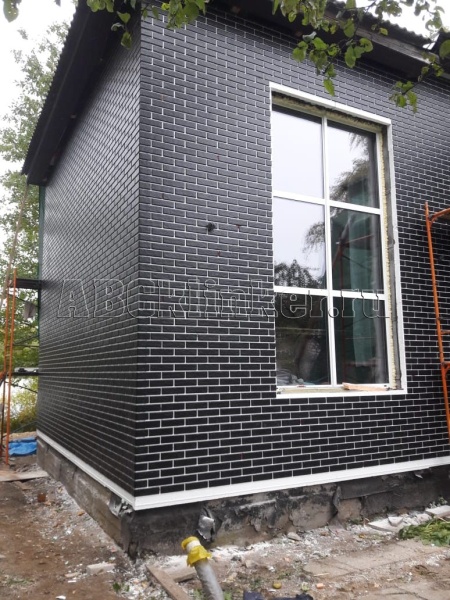 Scandiano Nero 245x66x7,4 мм, клинкерная плитка под кирпич для фасада и интерьера Paradyz