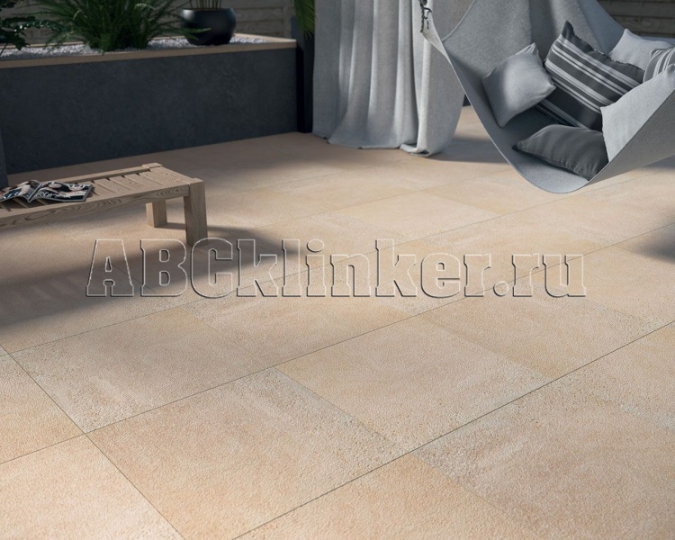 Optimal Beige 1195х595х20 мм мм тротуарная плитка крупноформатная, керамогранитная Paradyz