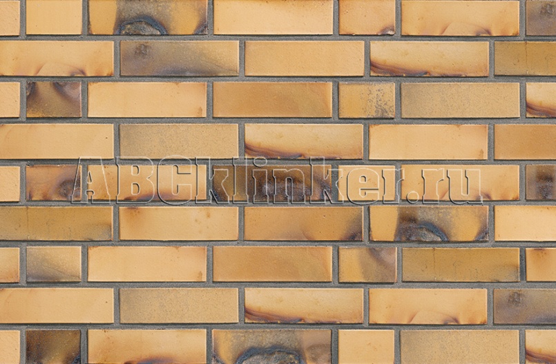 108354 St. Petersburg gelb Kohlebrand, NF 240x115x71 мм, ABC кирпич клинкерный облицовочный