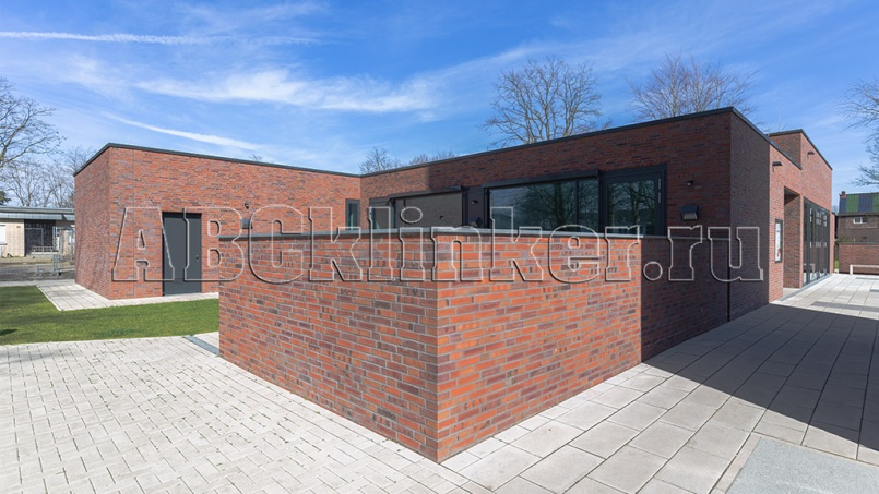 608105 Emden rot-bunt Kohlebrand genarbt-besandet, NF 240x115x71 мм, ABC кирпич клинкерный облицовочный