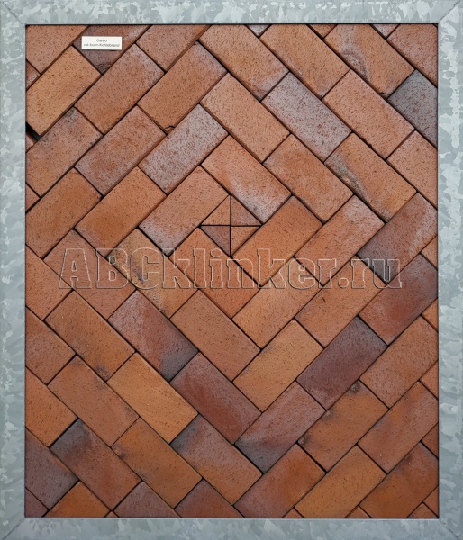 Carbo rot-bunt-Kohlebrand 200x100x52 мм, ABC Клинкерная тротуарная плитка - брусчатка