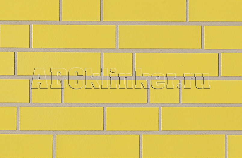 Gelb 310 NF 240x71x10 мм, ABC Глазурованная фасадная плитка под кирпич клинкерная, желтая