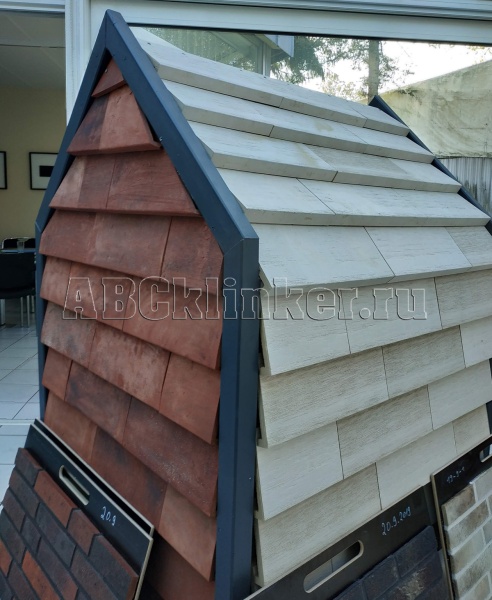 NORDIC 10 Rostrot 400x175x30x14, ABC Клинкерная плитка для Фасада и Кровли, Вент Фасад