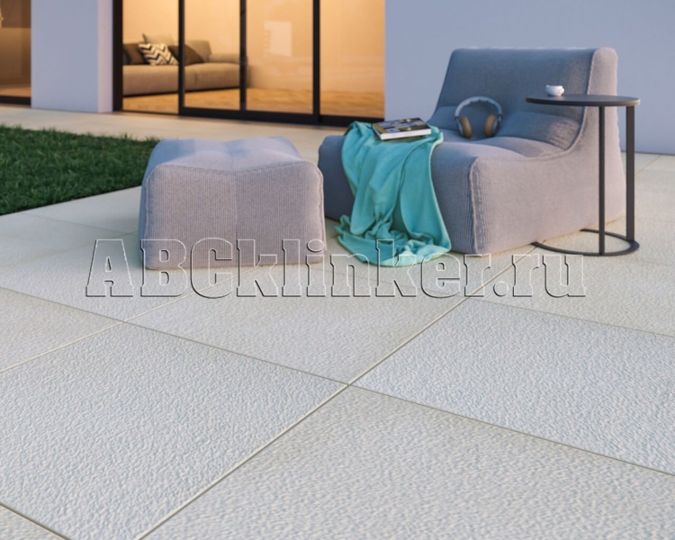 Garden Grys 595х595х20 мм тротуарная плитка крупноформатная, керамогранитная Paradyz