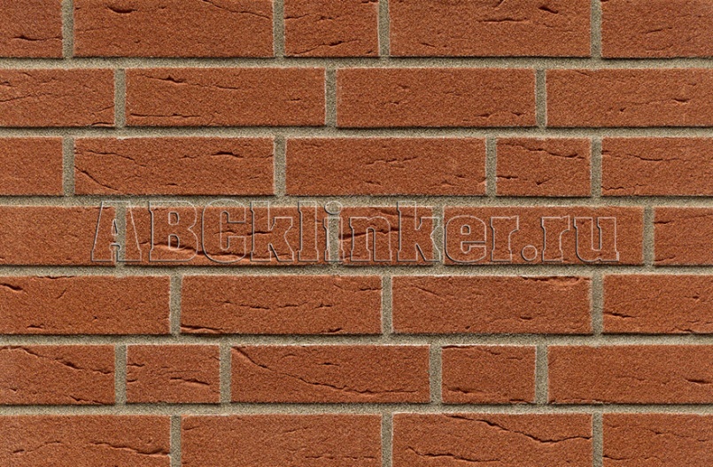200159 Tecklenburg rot nuanciert handform besandet, NF 240x115x71 мм, ABC кирпич клинкерный облицовочный