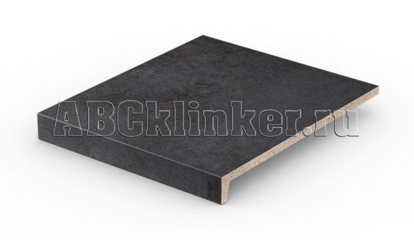 Schiefergrau 335x310x10 мм, ABC ступень Лофт противоскользящая, клинкерная
