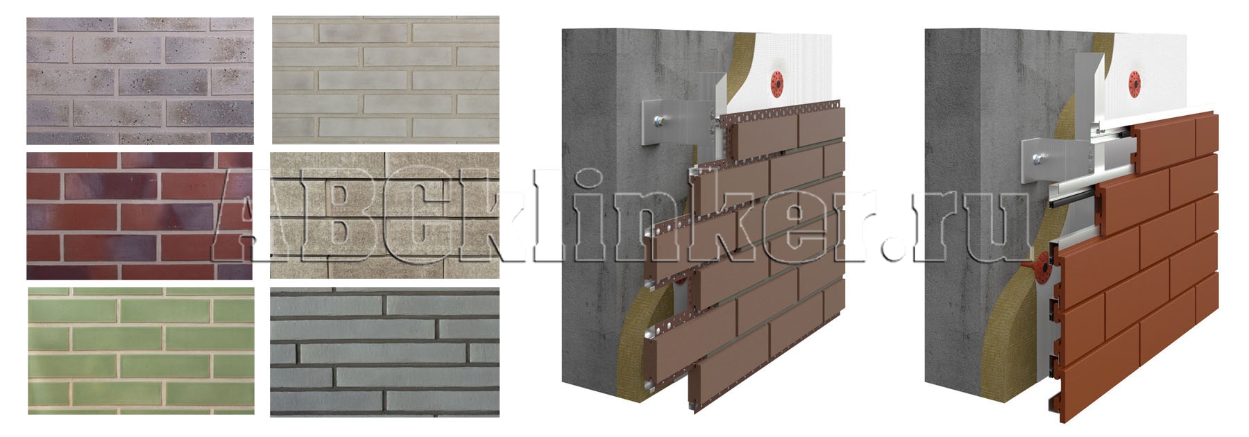 Клинкерная плитка для навесных вентилируемых фасадов (НВФ)