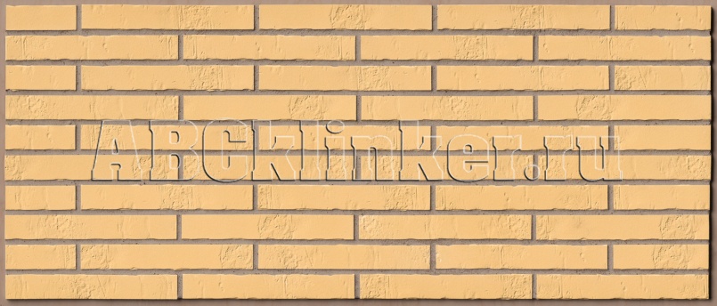 Gelb Schieferstruktur 365x71х10 мм, ABC Клинкерная фасадная плитка под кирпич ригельная Langformat