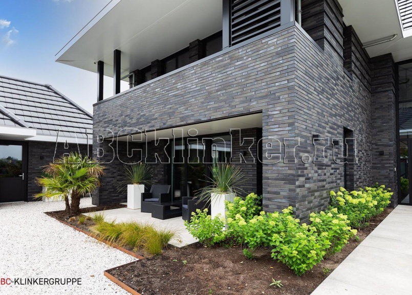 105654 Atlantis grau-anthrazit, NF 240x115x71 мм, ABC кирпич клинкерный облицовочный