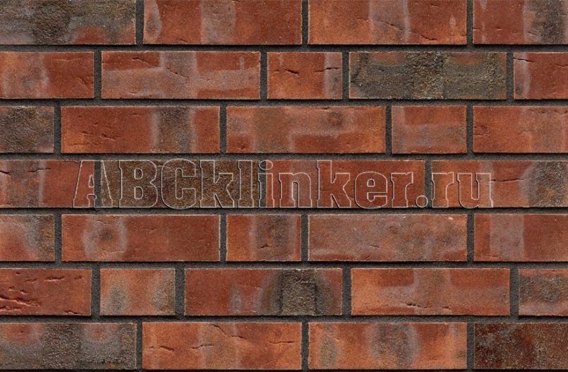 101876 Wittenburg Kohlebrand mit Sinterschmolz wasserstrich, NF 240x115x71 мм, ABC кирпич клинкерный облицовочный
